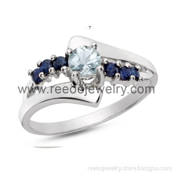 Custom Sapphire 925 Sterling Silver Rings